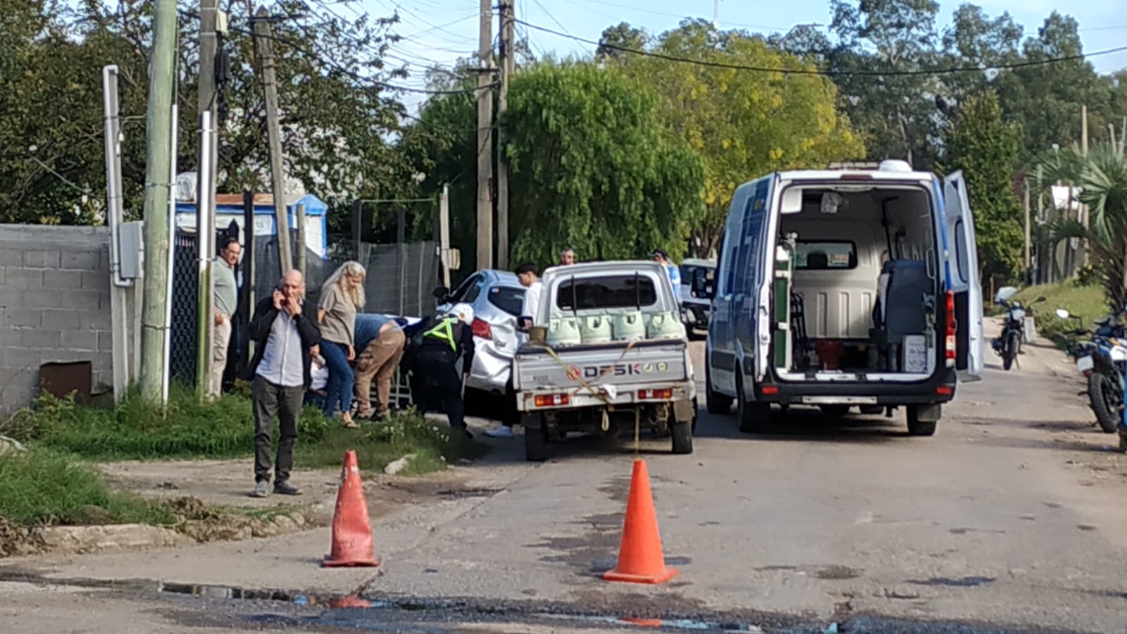 Accidente por alcance en Lezaeta y Labandera