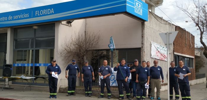 FFOSE Florida realiza un paro y reclama más personal para OSE
