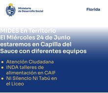 “MIDES en territorio” llega a Capilla del Sauce