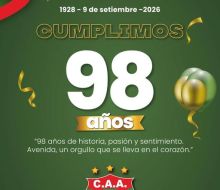 Festejos por los 98 años del Club Avenida