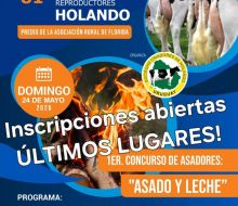 Últimos lugares para el 1er concurso de asadores "Asado y Leche"