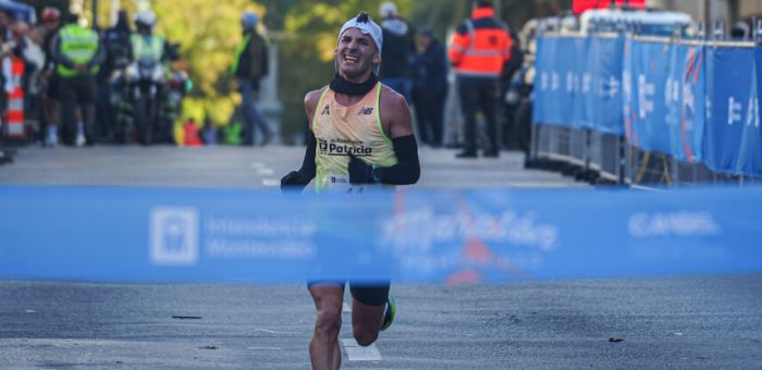 El flodidense Oscar Cáceres fue segundo en la Maratón de Montevideo 