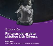 Apertura de la exposición del artista plástico Litir Olivera