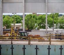 Avanzan las obras de remodelación en la piscina departamental