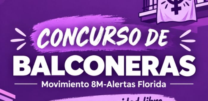 Movimiento 8M-Alertas Florida lanza concurso de balconeras