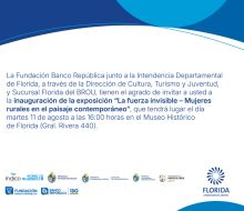 Apertura de la exposición “La fuerza invisible - Mujeres rurales en el paisaje contemporáneo”