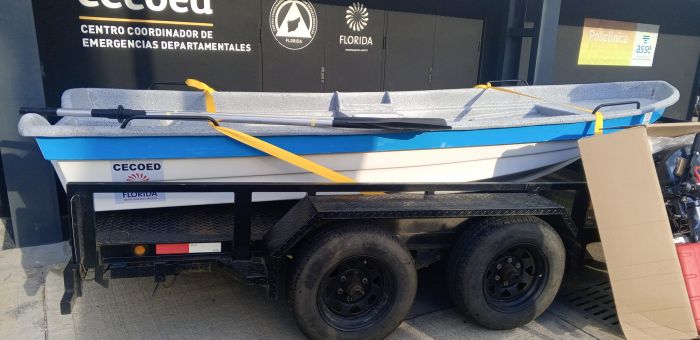 Intendencia incorporó bote para reforzar al CECOED