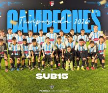 Sub 15: Atlético Florida campeón de la temporada 2026