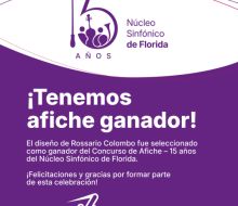 Sinfónica de Florida ya tiene afiche ganador por sus 15 años
