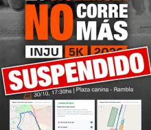 5K INJU reprogramada para el 27 de noviembre