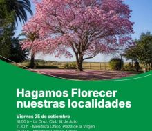 Continúa “Hagamos florecer nuestras localidades” con nuevas jornadas en el interior
