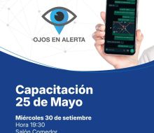 Capacitación del programa "Ojos en Alerta" en 25 de Mayo
