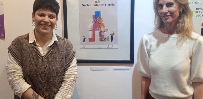 15 años del Núcleo Sinfónico de Florida: Presentaron los afiches y premiaron a la ganadora del concurso