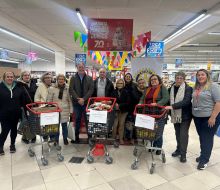 “Rueda Solidaria”: Rotary Club Florida y Ta-Ta entregaron alimentos a instituciones locales