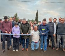 Fray Marcos inauguró nuevas obras de pavimentación urbana