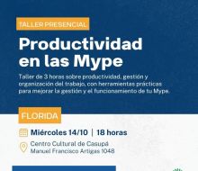 Taller gratuito de productividad para Mypes en Casupá