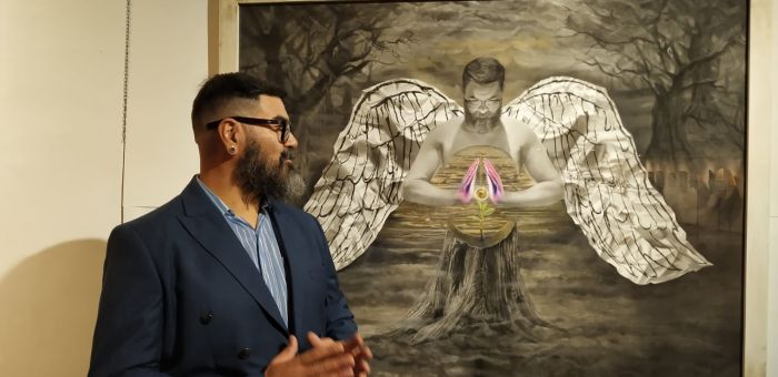 Exposición del artista plástico Litir Olivera en el MAVEA