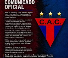 Candil se pronunció tras los hechos de violencia ocurridos al finalizar el partido ante Vida Nueva 