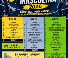 Florida recibe la 3ª edición de la Ruta del Vóley Masculina 
