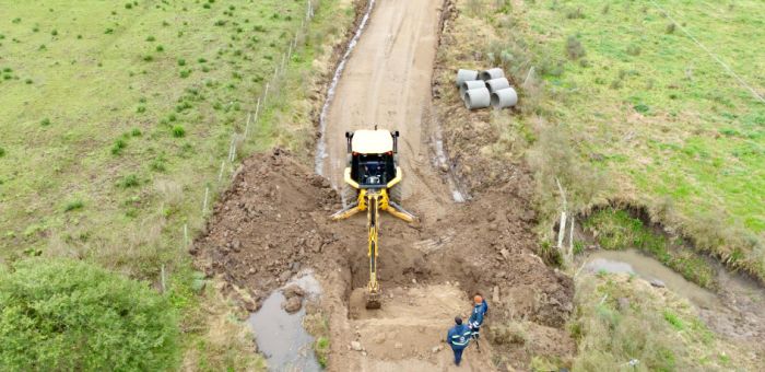 Intendencia realiza trabajos de recuperación y mantenimiento de la caminería rural