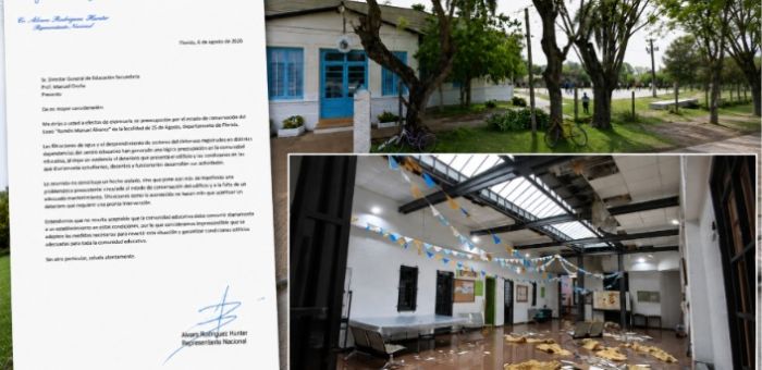Preocupa la situación del Liceo de 25 de Agosto: Rodríguez Hunter elevó planteo a Secundaria