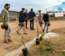Jornada de plantación de árboles en el barrio "Renacer Pintado”
