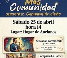 “Más Comunidad”: “Carnaval de Otoño” en el Hogar de Ancianos.