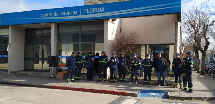 Funcionarios de OSE realizan paro parcial en Florida 