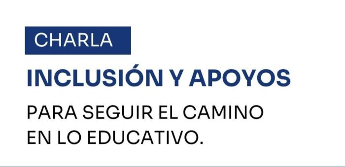 Charla sobre continuidad educativa para estudiantes en situación de discapacidad