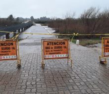 Reportan pasos cortados en el departamento tras las lluvias