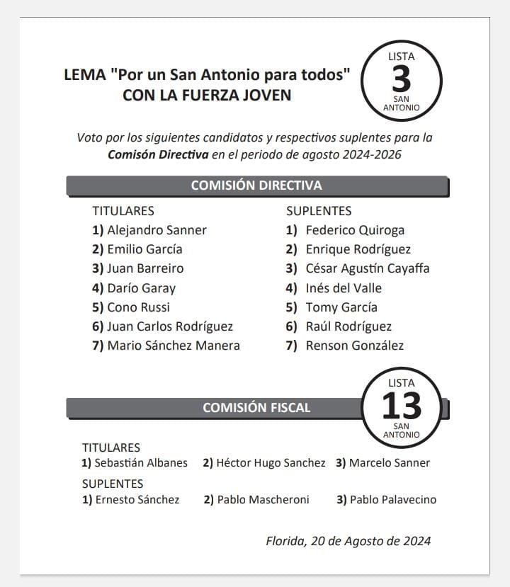 Club Ciclista San Antonio elige autoridades