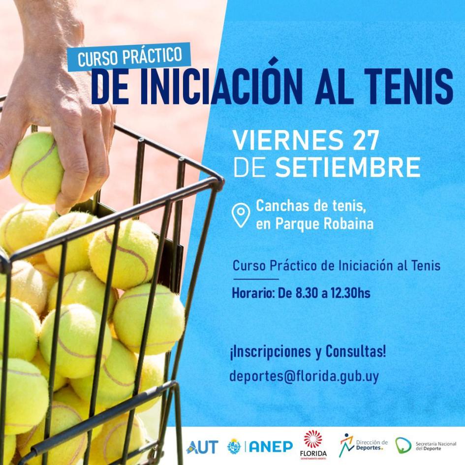Curso práctico de iniciación al tenis