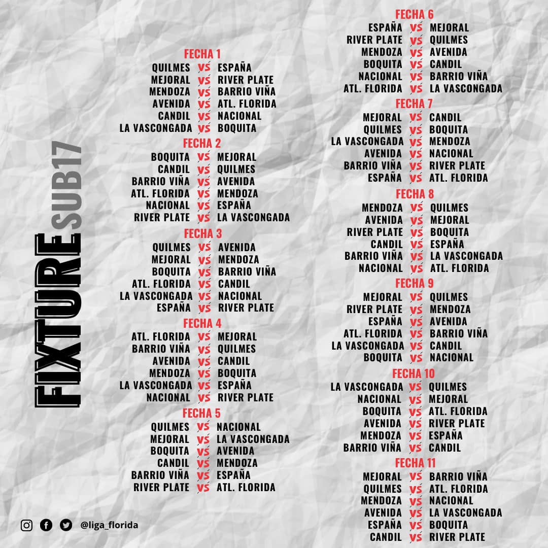 FIXTURE SUB 17 2024