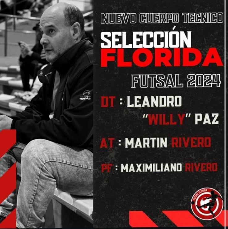 Futsal Leandro Paz será el entrenador de Florida