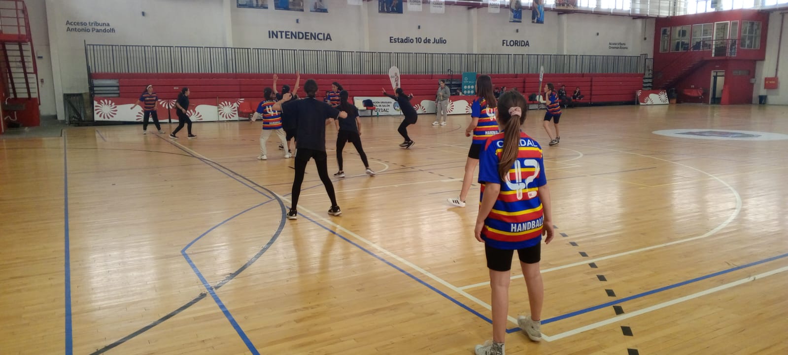 Juegos Deportivos Nacionales Jornada de Handball en el estadio 10 de Julio