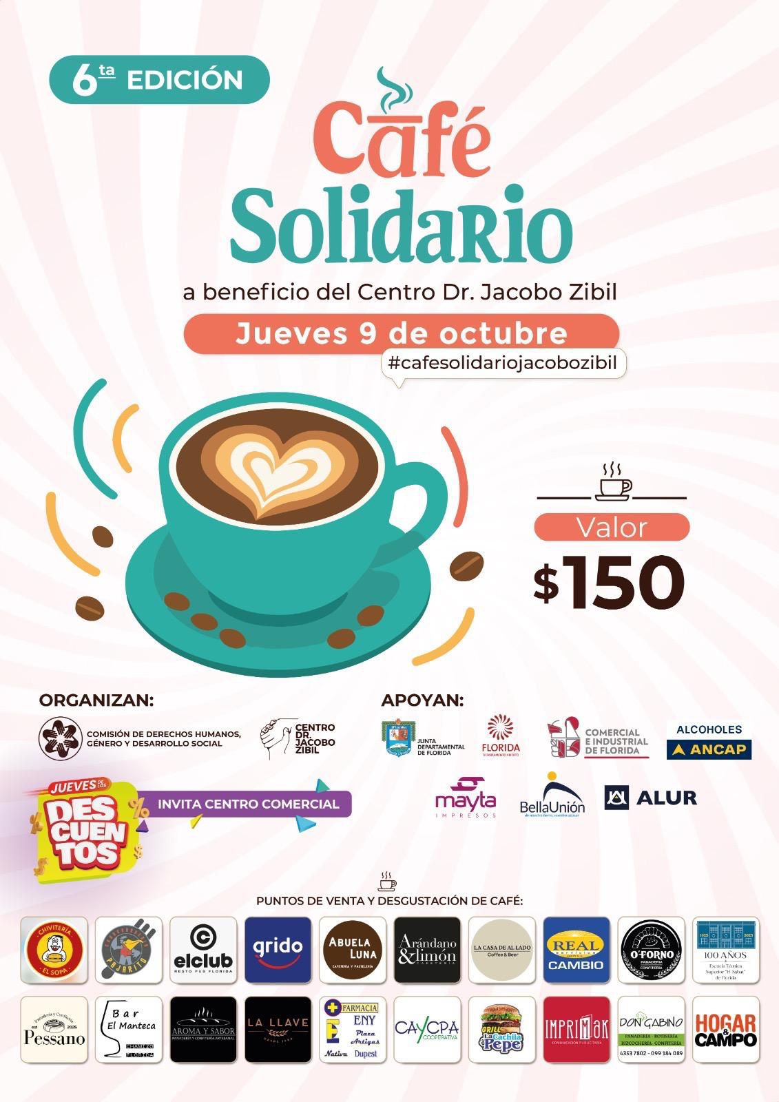 9 de octubre 6ta edición de Café Solidario