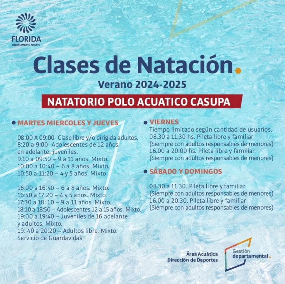 Actividades del Natatorio de Casupá