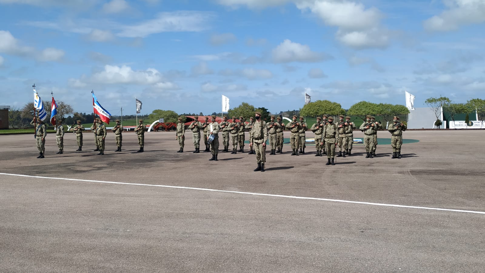 Acto de Jura de Fidelidad a la Bandera Nacional en el Batallón Sarandí de Ingenieros de Combate N2 5