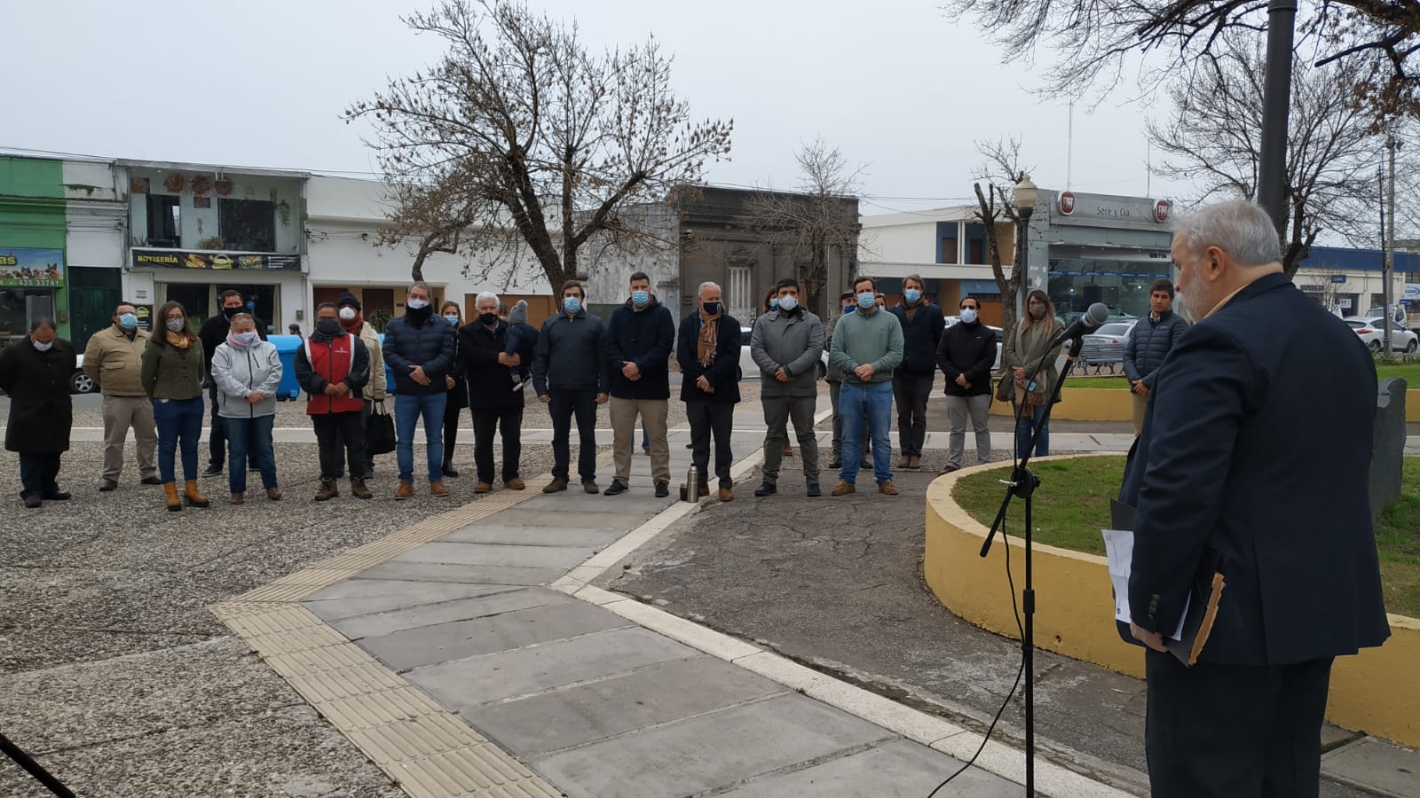 Acto en Homenaje a Jacinto Párraga en Plaza Artigas