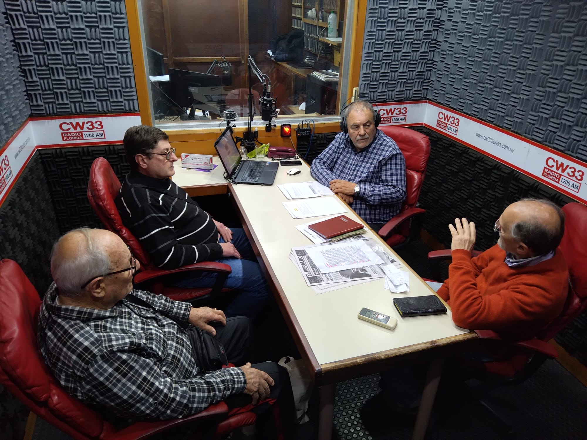 Antonio Buday José Colombo y Hugo Mion