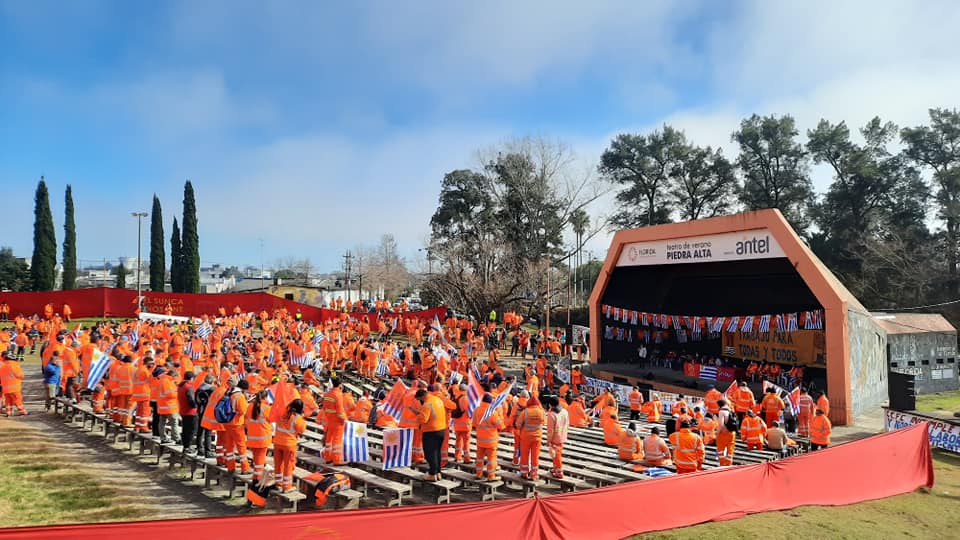 Asamblea del SUNCA en Florida por tema trabajadores del Ferrocarril Central