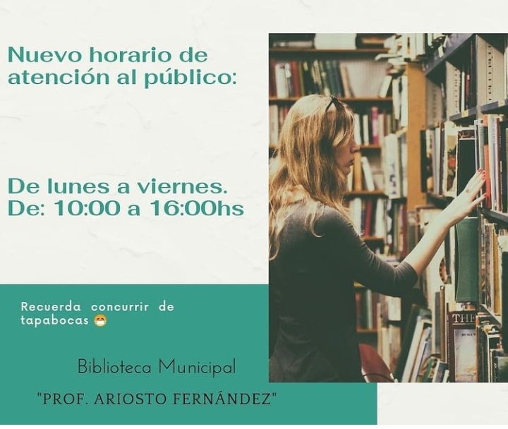 Biblioteca Municipal tiene nuevo horario de atención al público