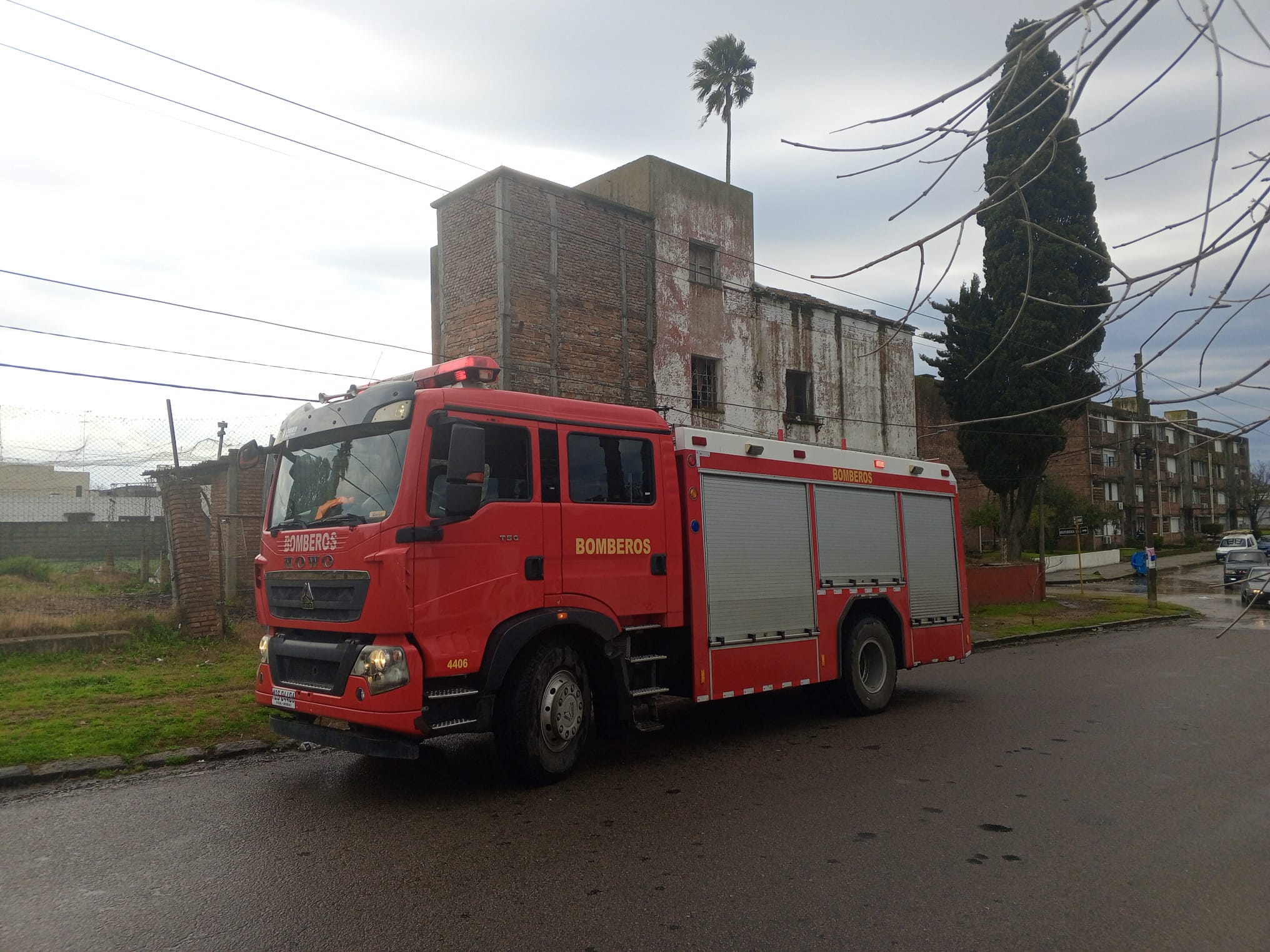 Bomberos extinguió principio de incendio en Sede de España