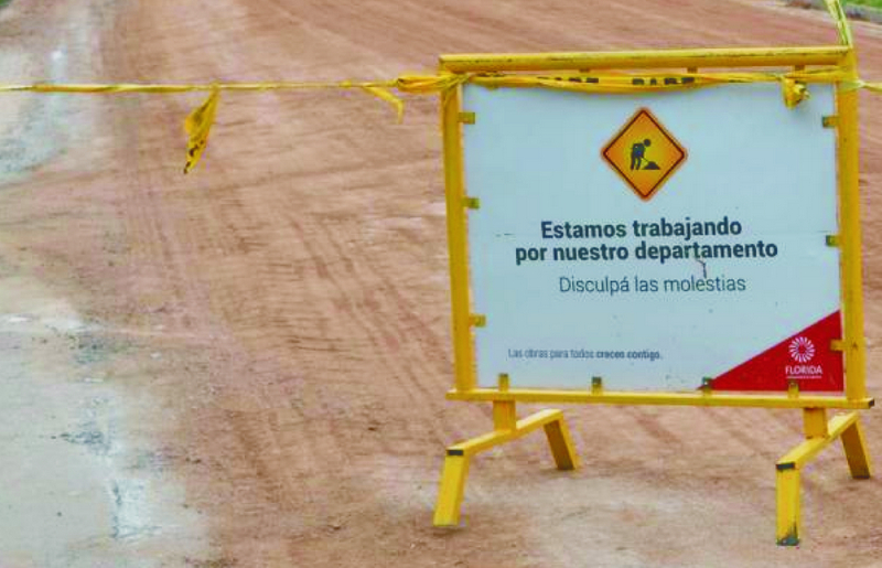 CAMINO RIO VIEJO CORTADO POR OBRAS EN CALZADA