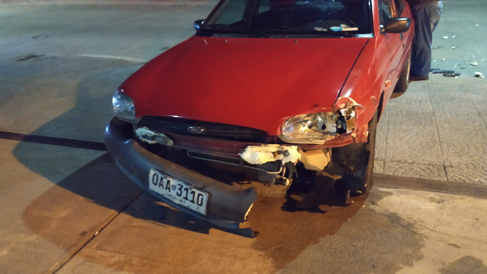 Choque en ingreso al Sanatorio de COMEF con tres vehículos involucrados