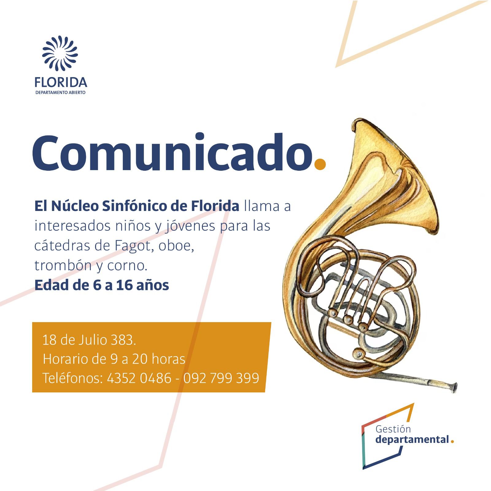 COMUNICADO NUCLEO SINFONICO