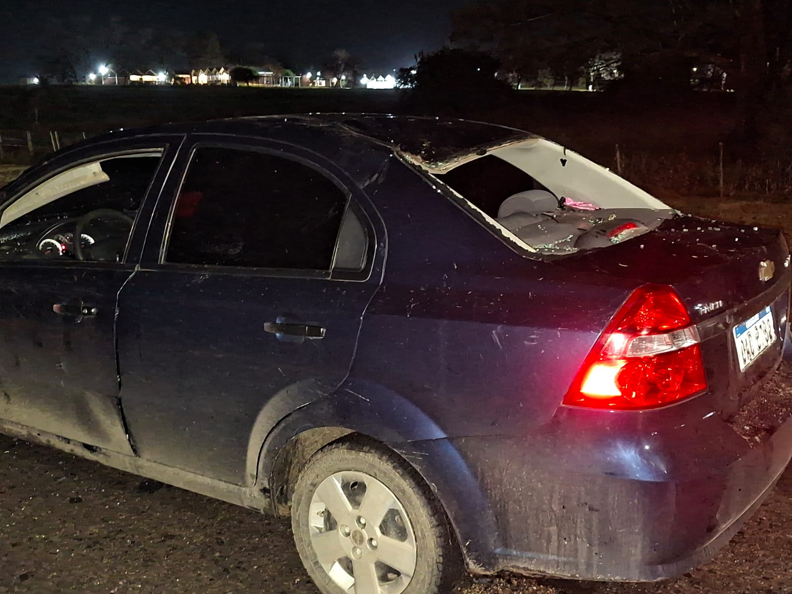 Caballo suelto provoca accidente en calle Treinta y Tres 2