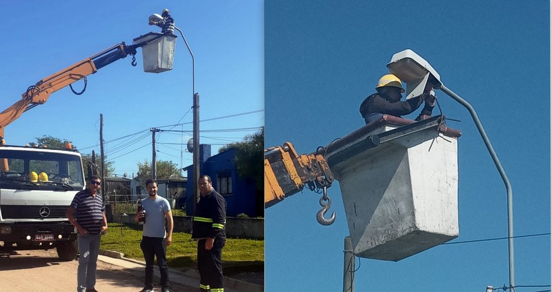 Comenzó el recambio de focos LED en Casupá
