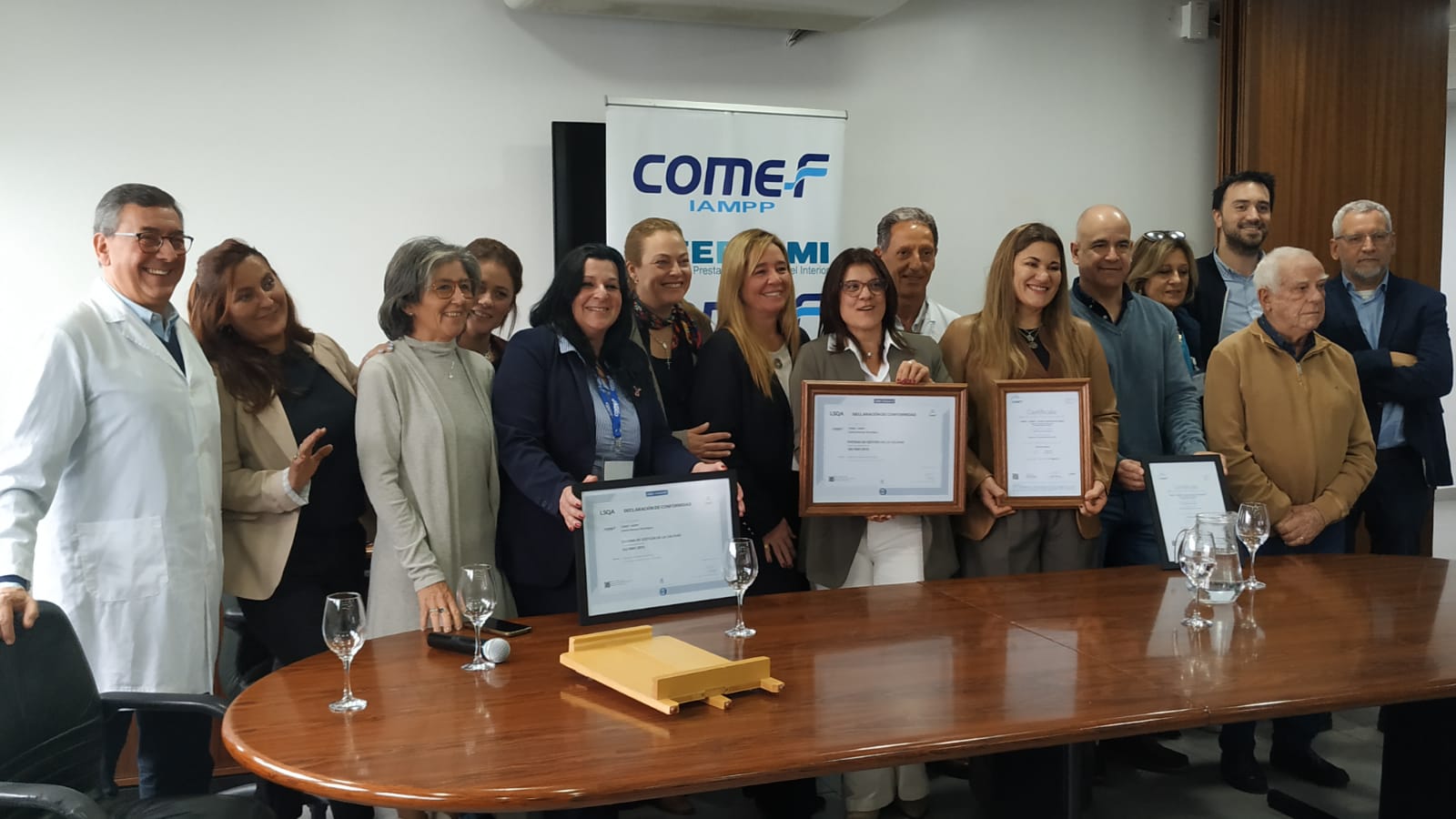 Centro Hematooncológico de COMEF recibió Certificado de Calidad ISO 90012015 4