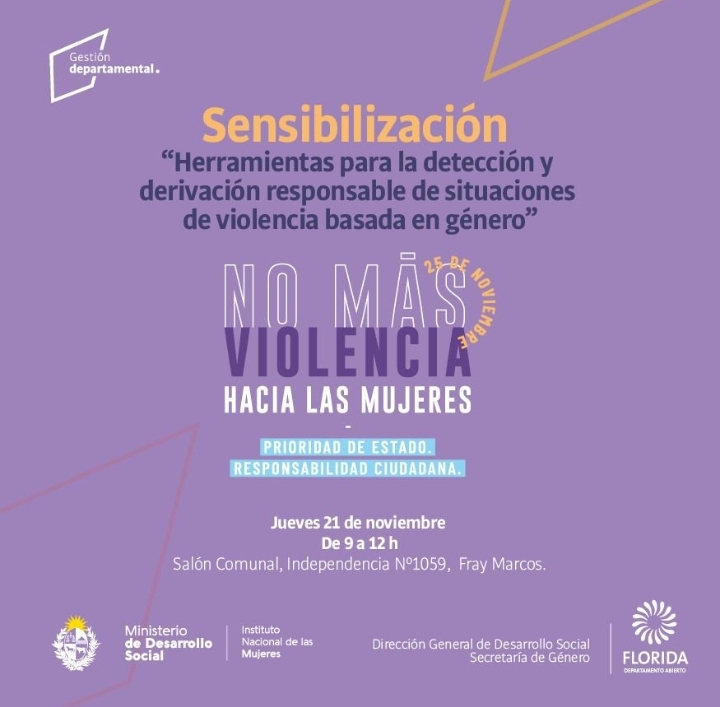 Charla en Fray Marcos sobre violencia basada en género